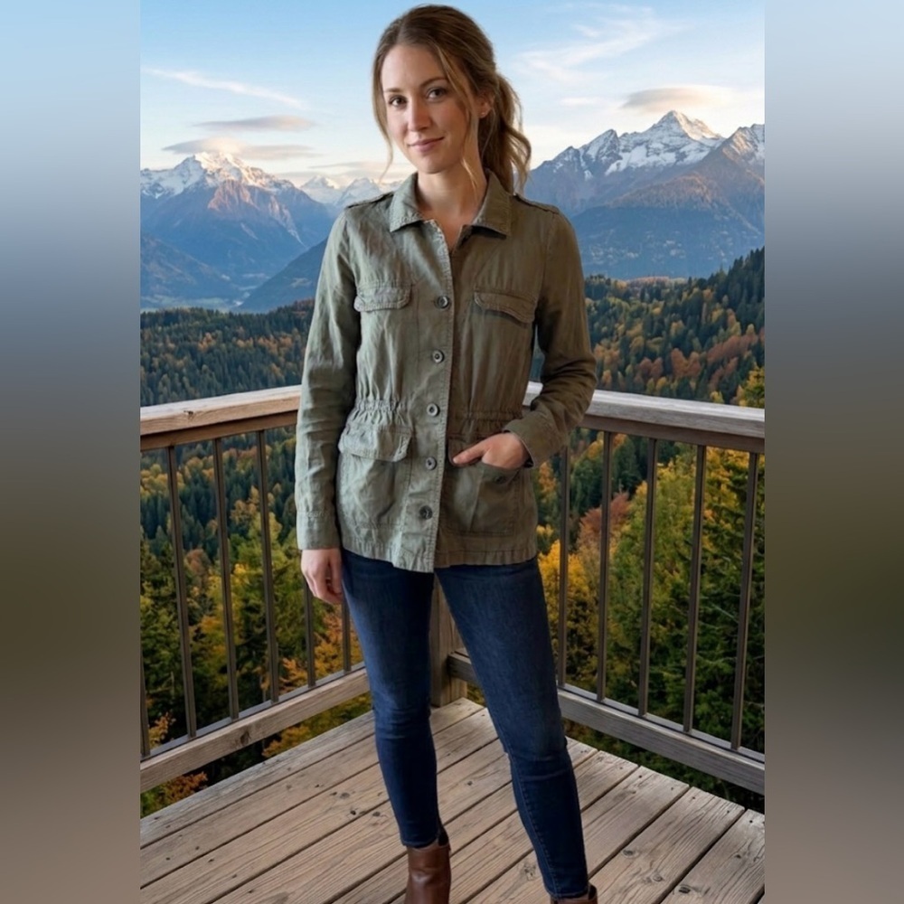 Maurices Olive Green Utility Jacket